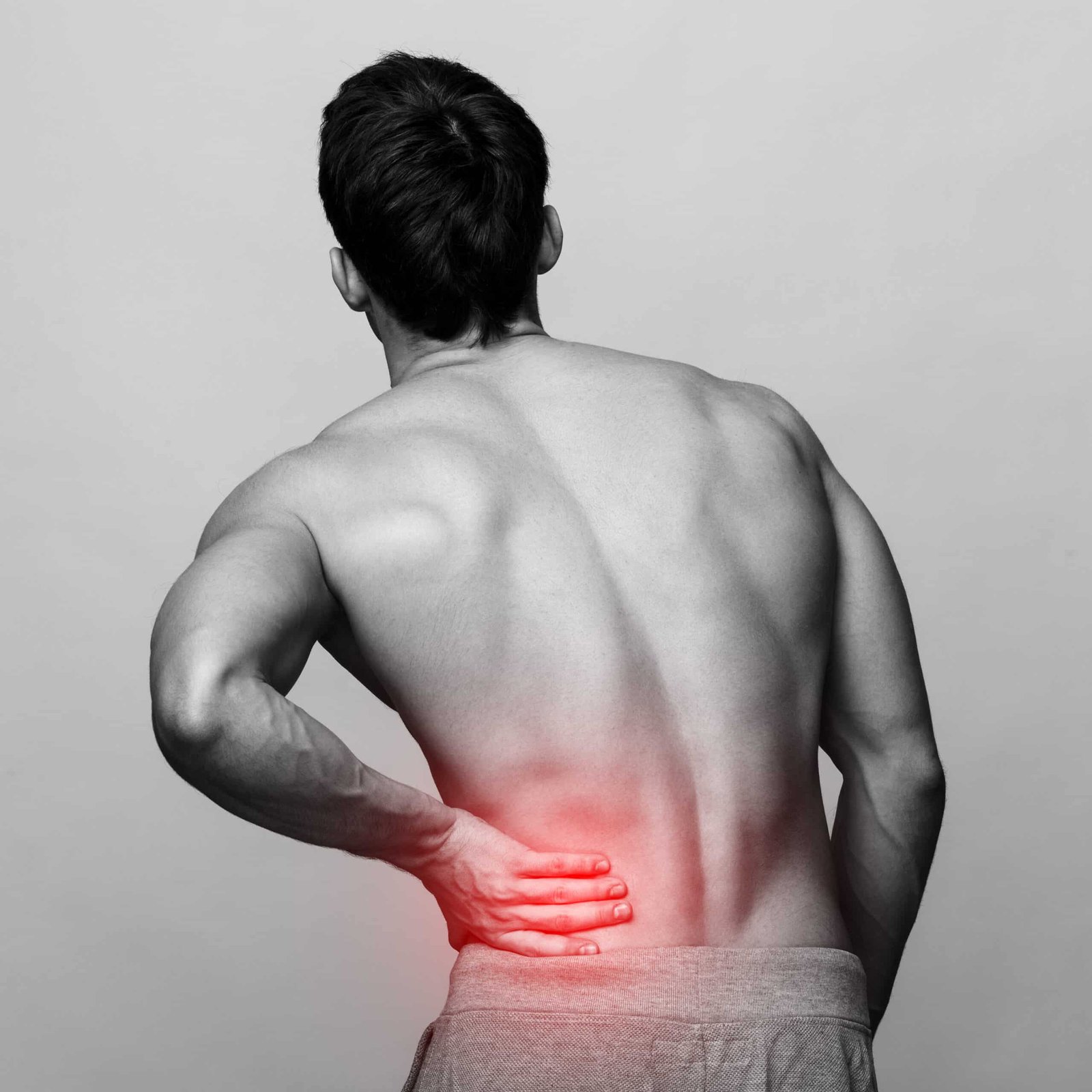 Man with pain problems Man with pain problems
