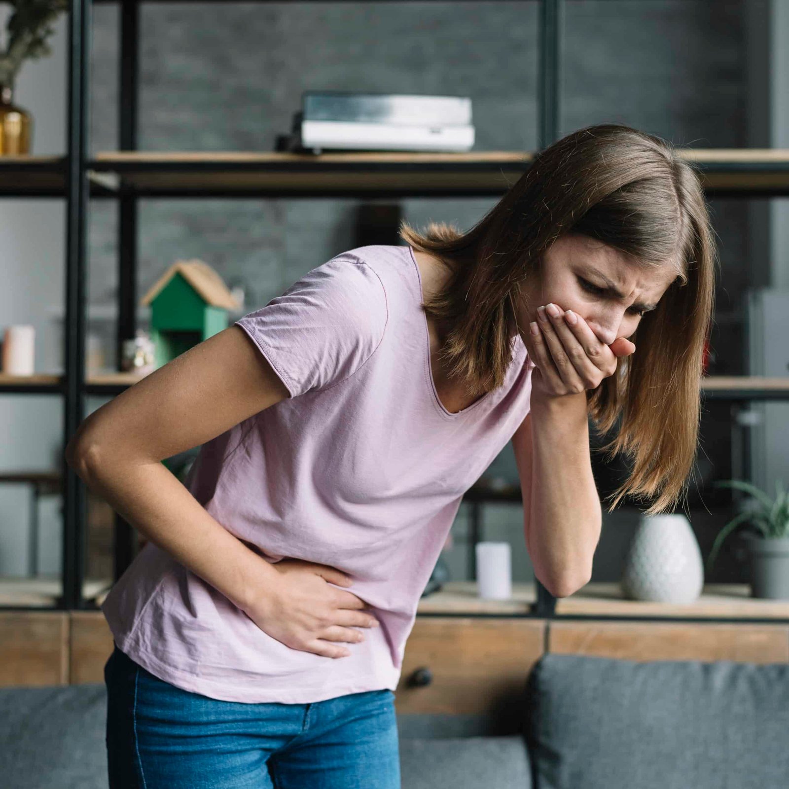 young-woman-with-stomach-pain-suffering-from-nausea <br />
Young woman with stomach pain suffering from nausea